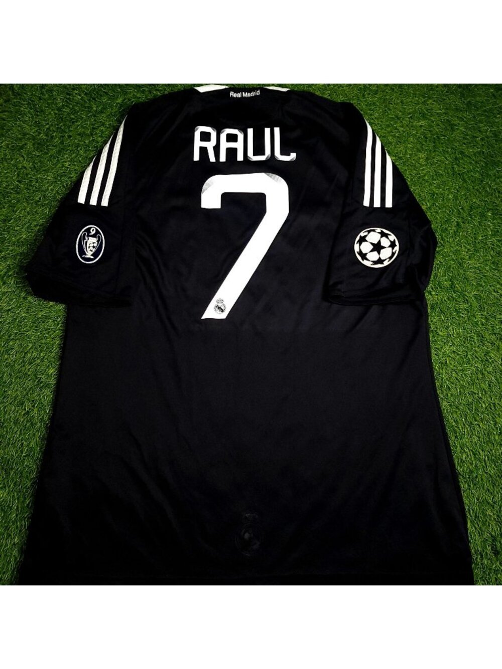 Raul Real Madrid 2008 2009 UEFA Third Soccer Jersey XL SKU# 685420